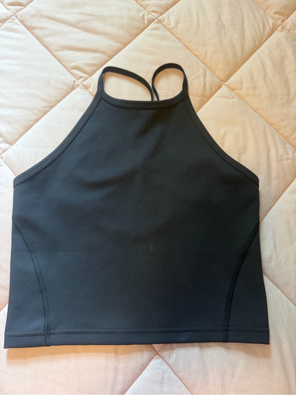 lululemon athletica Black High Neck Tank Top